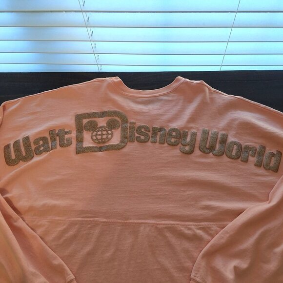Disney Parks Womens Long Sleeve Spirit Jersey Sz XL Rose Gold All Cotton - Picture 8 of 10